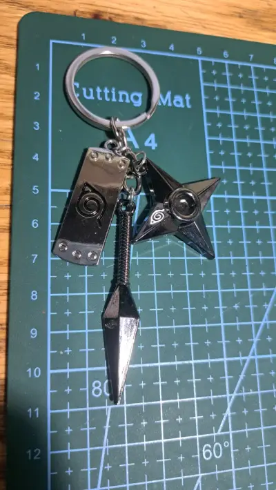 Llavero Naruto con Shuriken y Kunai - miniatura 5