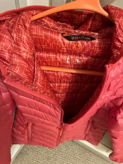 Chaqueta acolchada roja para mujer Doite  XS - miniatura 3