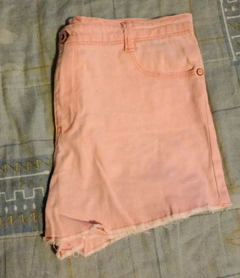 Shorts de mezclilla rosados para niña - 3