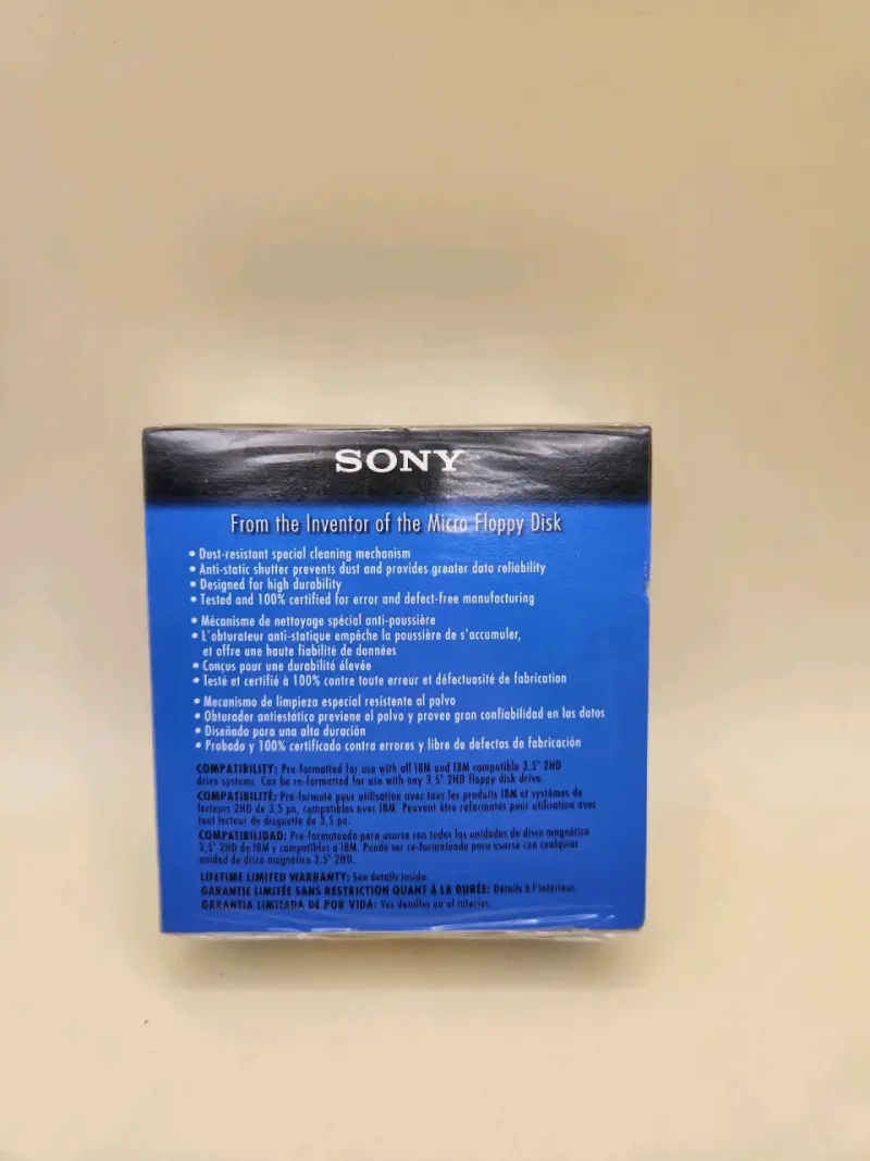 Paquete de 10 disquetes 2HD Sony 1.44MB - 2