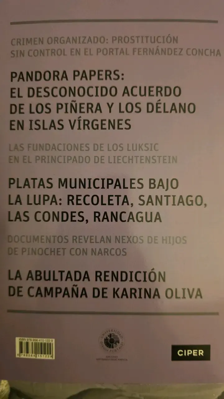 Libro Lo Mejor de CIPER 5 - Periodismo en Chile - 2