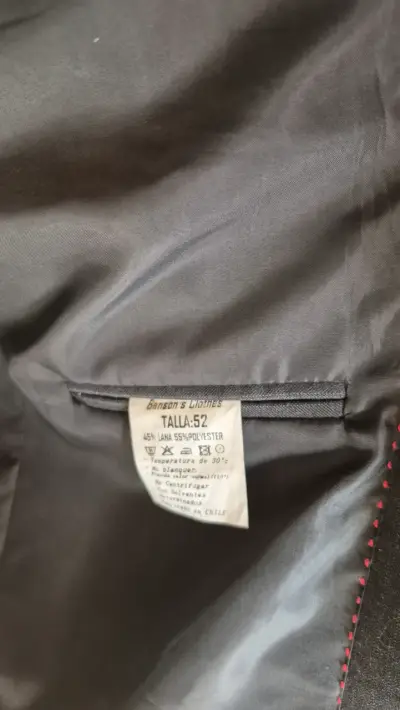 Terno completo gris para hombre talla 52 - miniatura 2