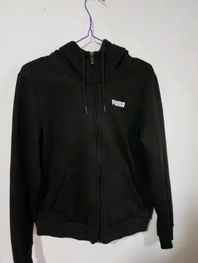 Polerón negro con capucha Puma para hombre - miniatura 1