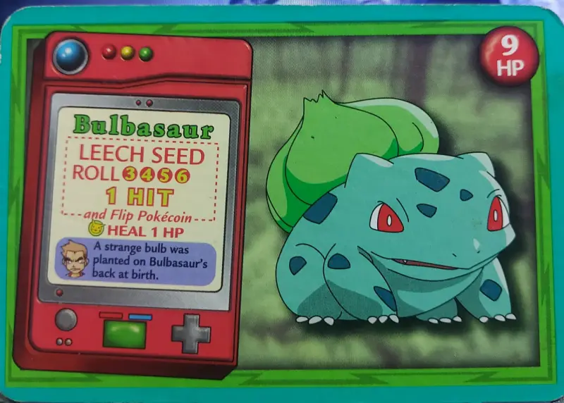 Tarjeta coleccionable Bulbasaur Pokémon