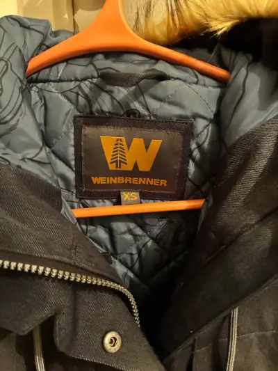 Parka azul con capucha de piel sintética Weinbrenn - miniatura 2