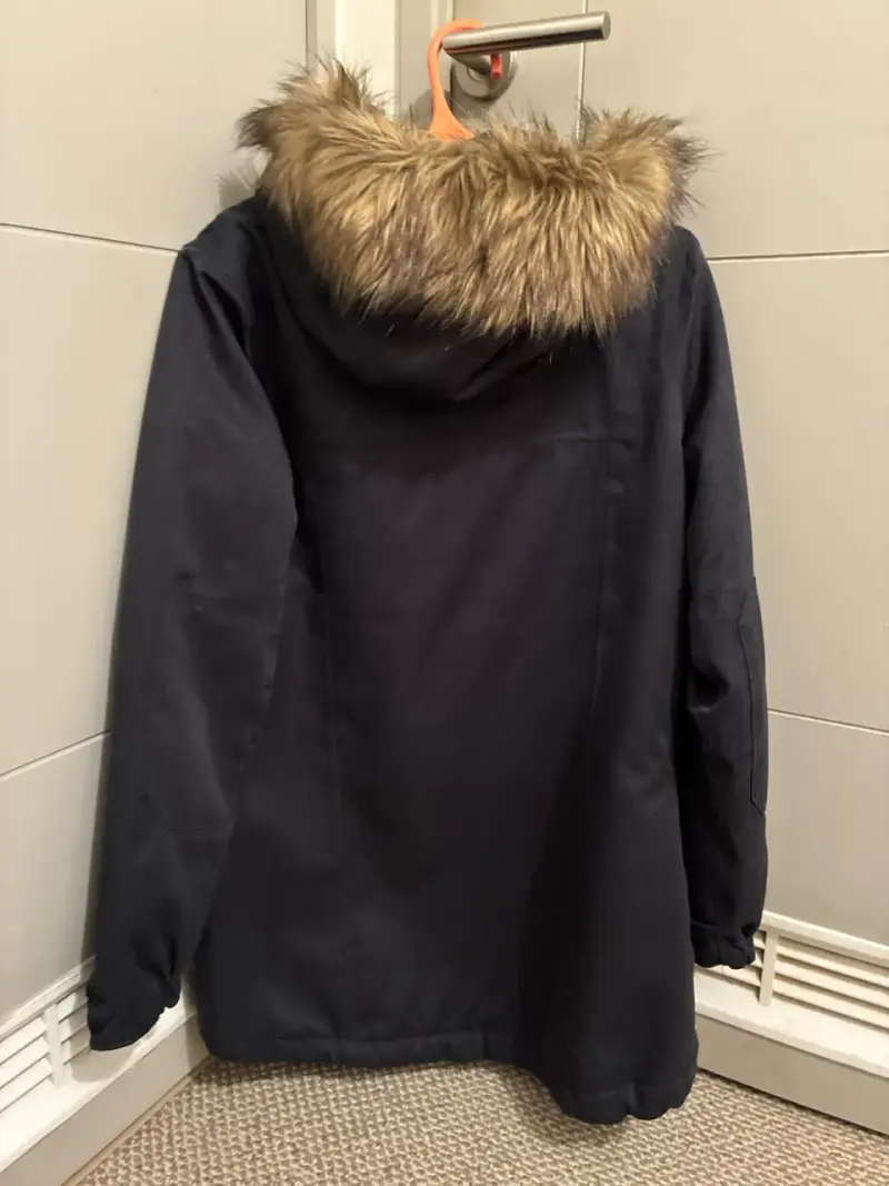 Parka azul con capucha de piel sintética Weinbrenn - 6