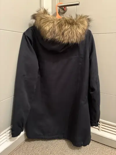 Parka azul con capucha de piel sintética Weinbrenn - miniatura 6