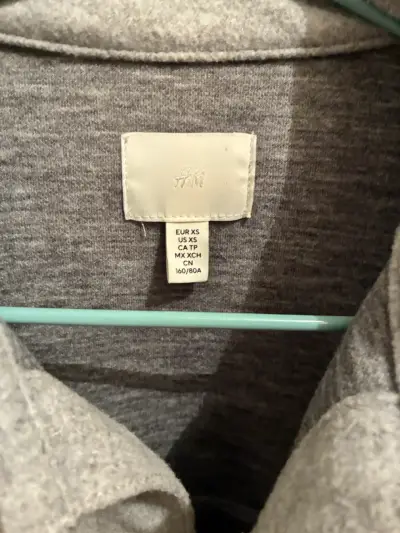 Chaqueta de lana gris H&M para mujer - miniatura 2