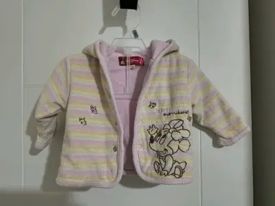 Chaqueta de bebé Disney con capucha y rayas - miniatura 1