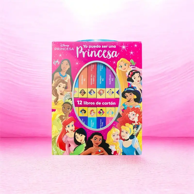 Set de 12 Libros de Cartón Disney Princesa - 1