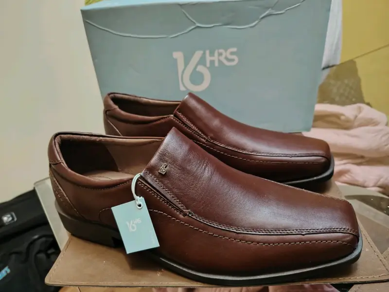 Zapatos de cuero marrón 16 HRS para hombre - 1
