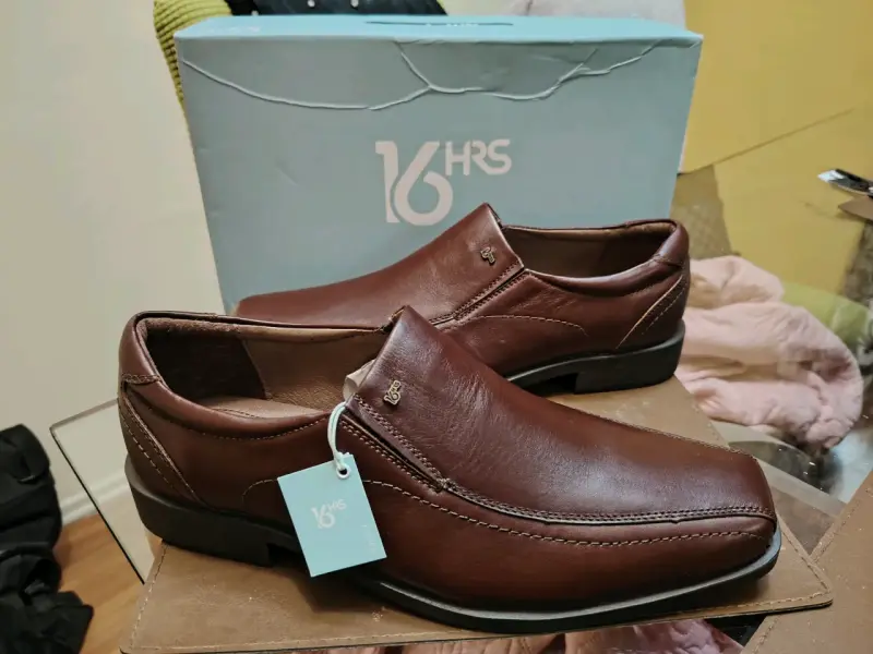 Zapatos de cuero marrón 16 HRS para hombre - 3