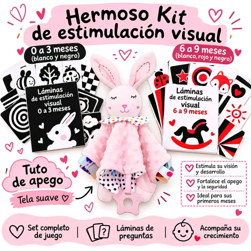 Kit de Estimulación Visual para Bebés con Tuto de Apego