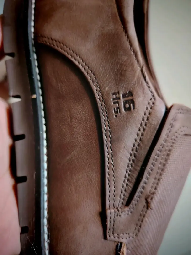 Zapatos casuales de cuero marrón 16 Hrs - 2