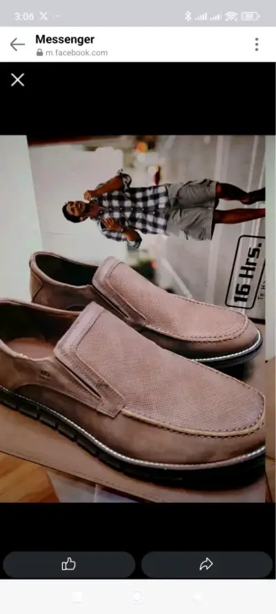 Zapatos casuales de cuero marrón 16 Hrs - miniatura 6