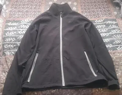 Chaqueta negra Crivit Outdoor con cierre completo - miniatura 1