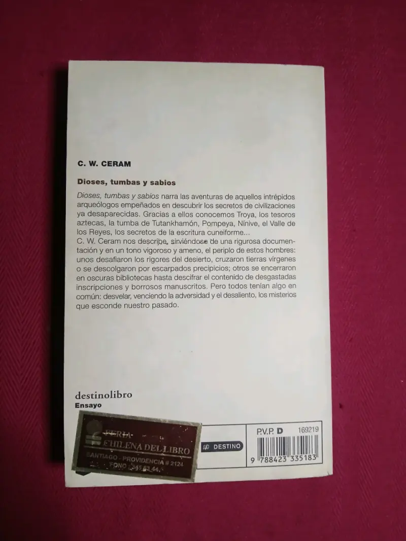 Libro 'Dioses, tumbas y sabios' de C.W. Ceram - 2