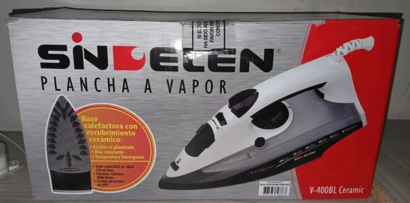 Plancha a vapor Sindelen V-400BL Ceramic