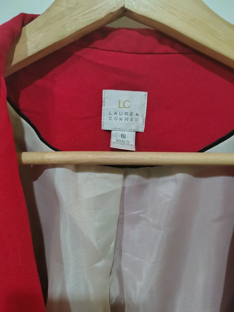 Blazer rojo Lauren Conrad para mujer - 4