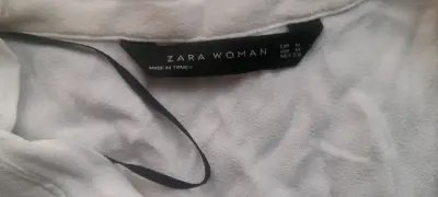 Blusa blanca de mujer Zara talla M - miniatura 3