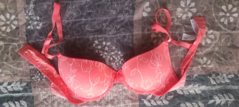 Sostén coral con diseño floral FSP Lingerie - 1