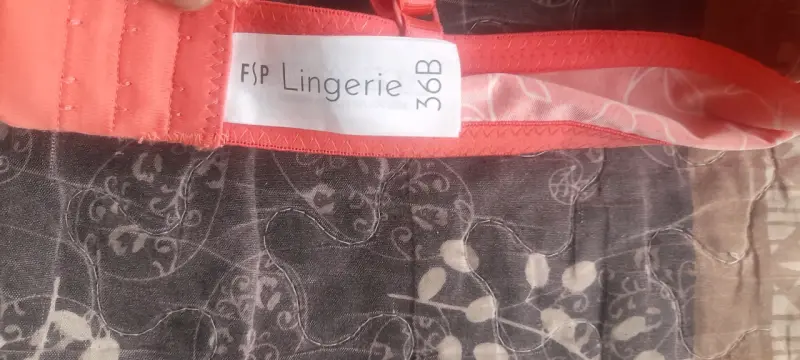 Sostén coral con diseño floral FSP Lingerie - 4