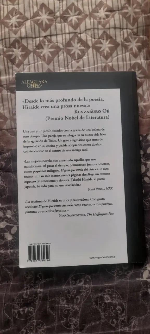 Libro 'El gato que venía del cielo' de Takashi Hiraide - 2