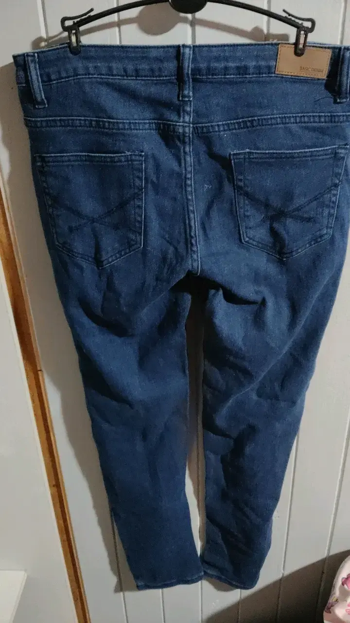 Jeans azul oscuro para mujer - 2