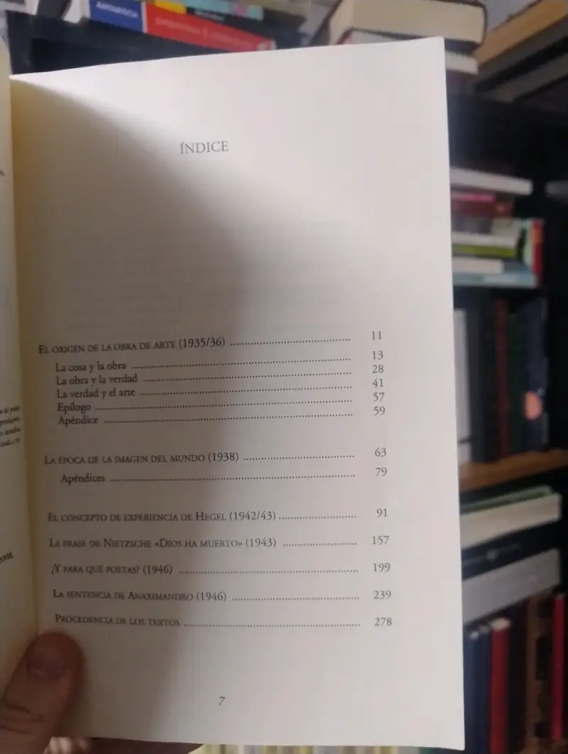 Libro 'Caminos de Bosque' de Martin Heidegger - 3