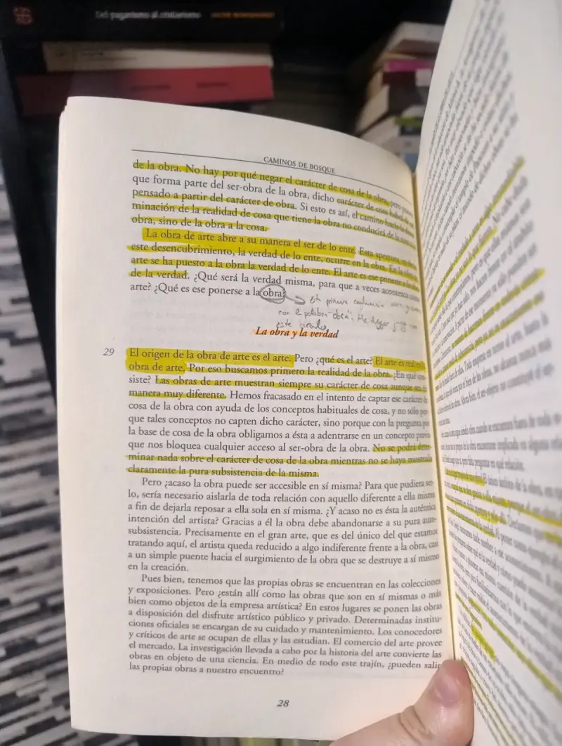 Libro 'Caminos de Bosque' de Martin Heidegger - 5