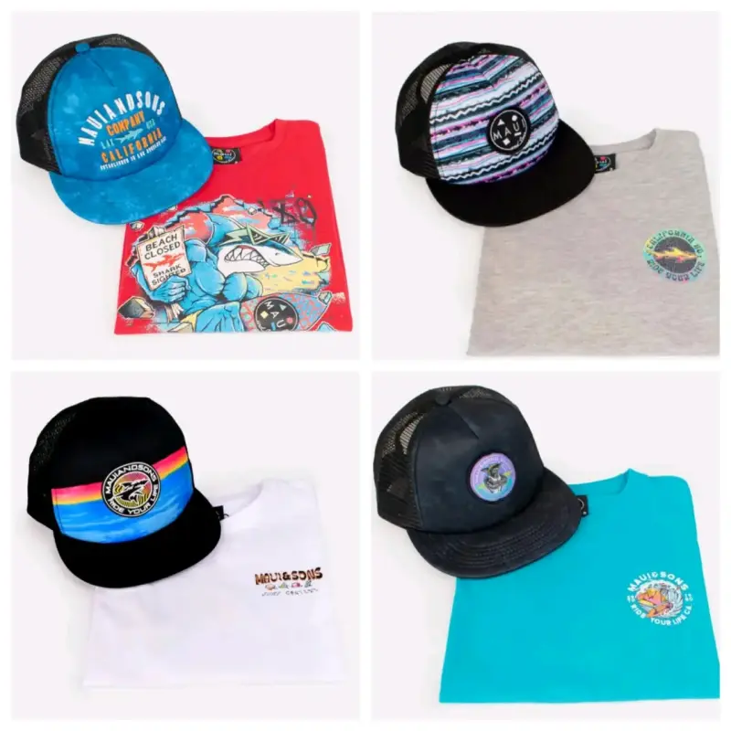 Pack polera + jockey talla 8 maui and sons