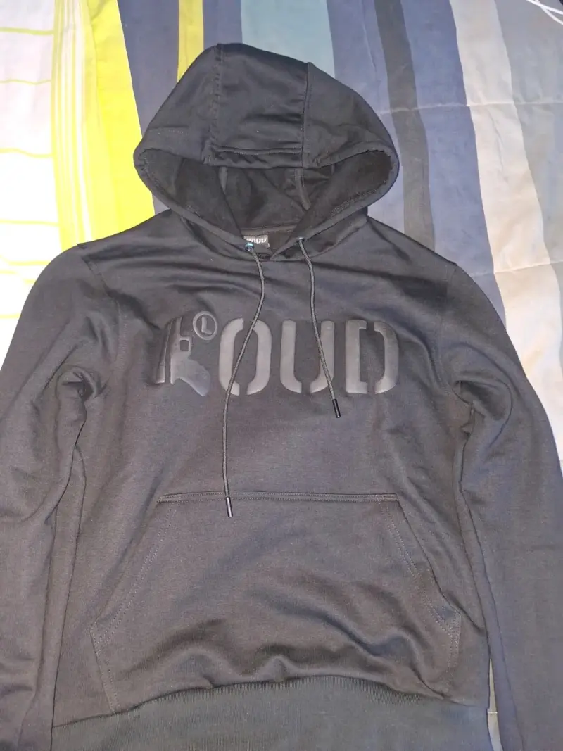 Polerón con capucha negro Loud para hombre - 1