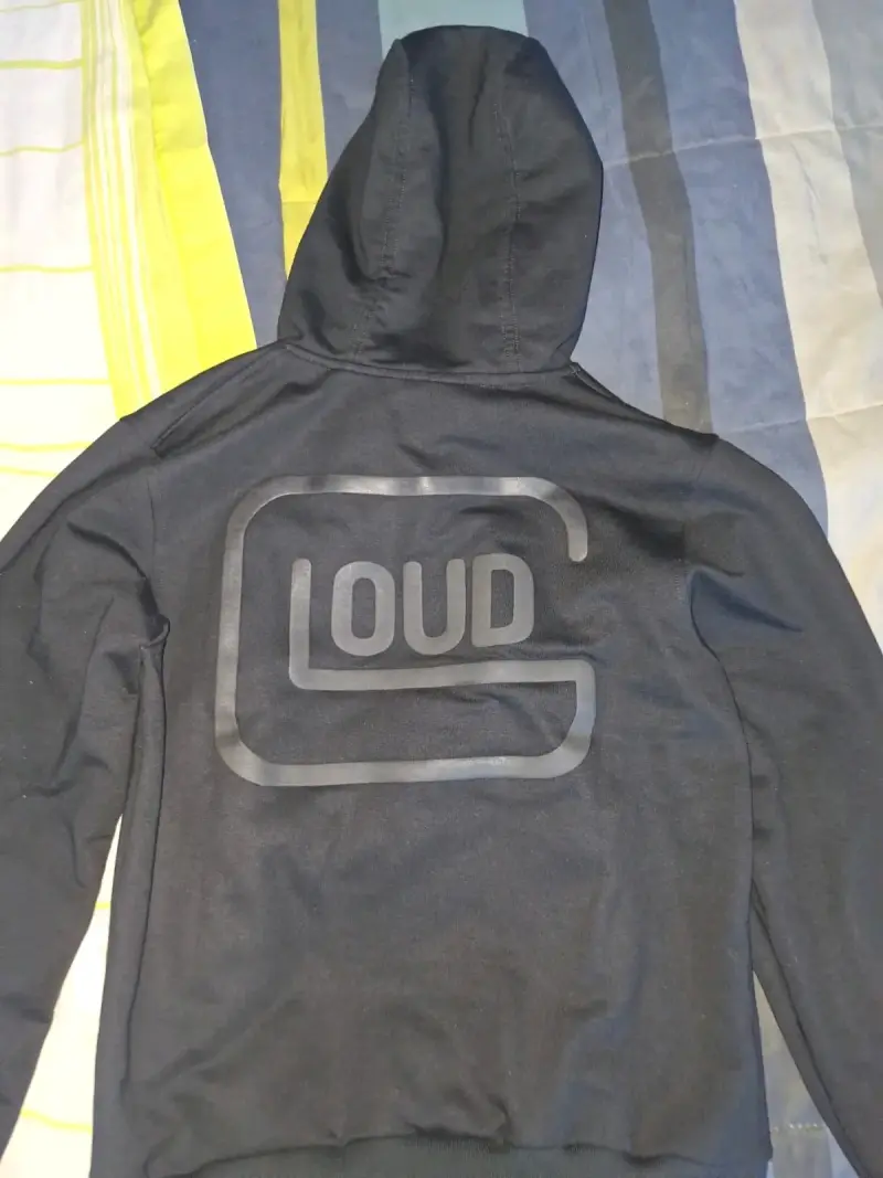 Polerón con capucha negro Loud para hombre - 2