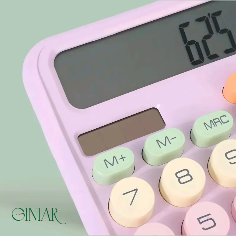Calculadora de escritorio rosa pastel - 2