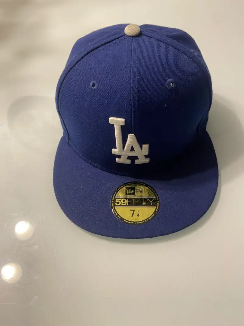 Gorra New Era 59FIFTY azul con logo LA - 4