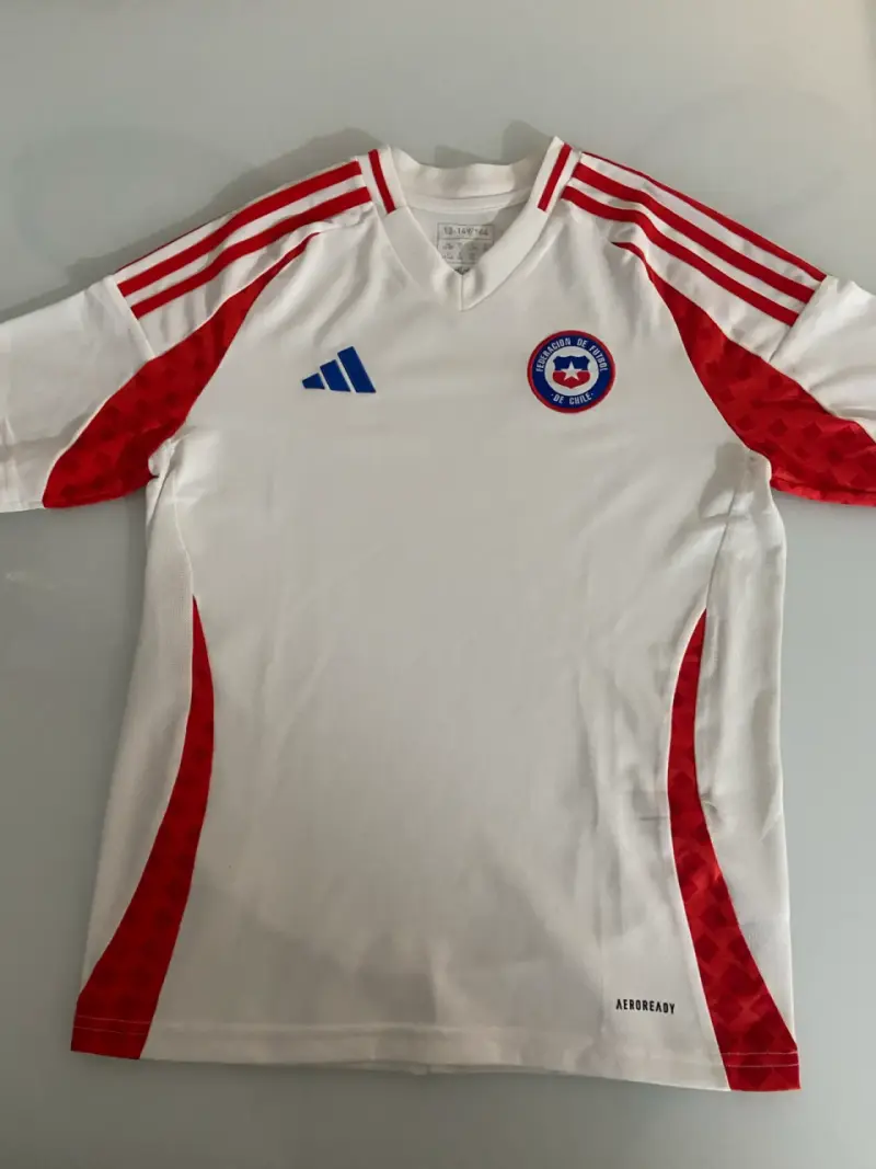 Camiseta Selección Chilena Adidas Blanca y Roja - 2