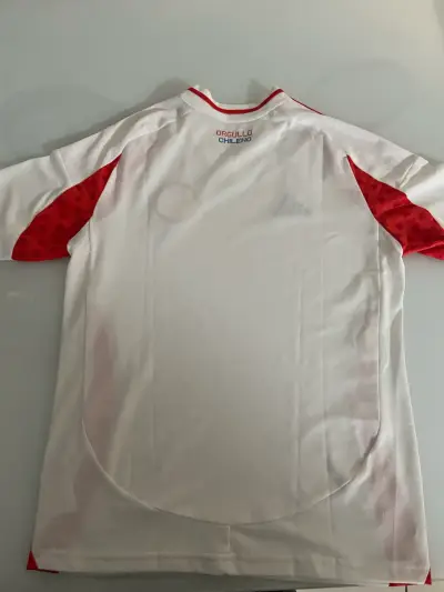 Camiseta Selección Chilena Adidas Blanca y Roja - miniatura 4