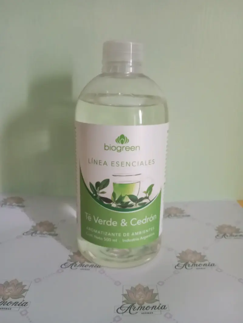 Aromatizante Biogreen Té Verde & Cedrón 500 ml - 1