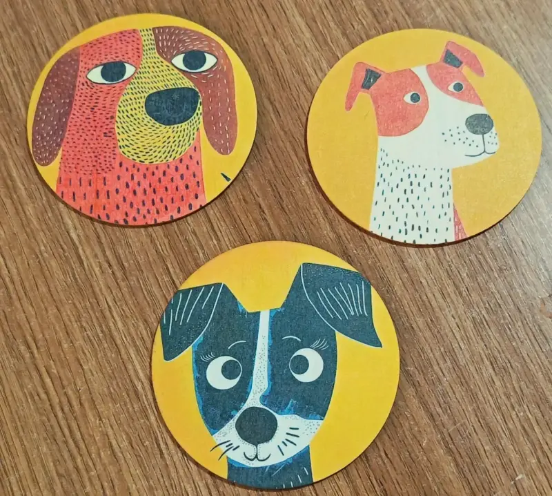 Posavasos redondos con diseño de gatos - 6