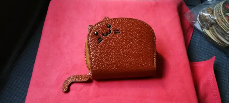 Billetera tarjetero con diseño de gato - 3