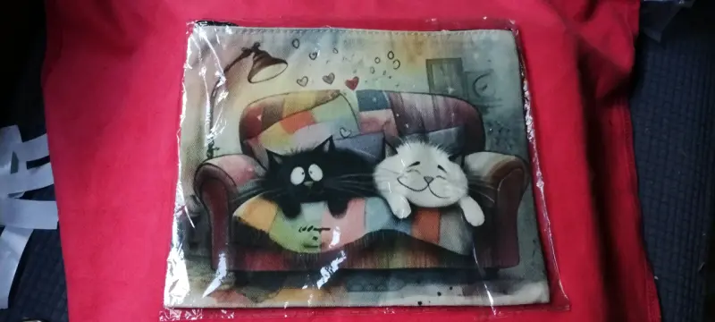 Estuches con diseño de gatos coloridos - 2