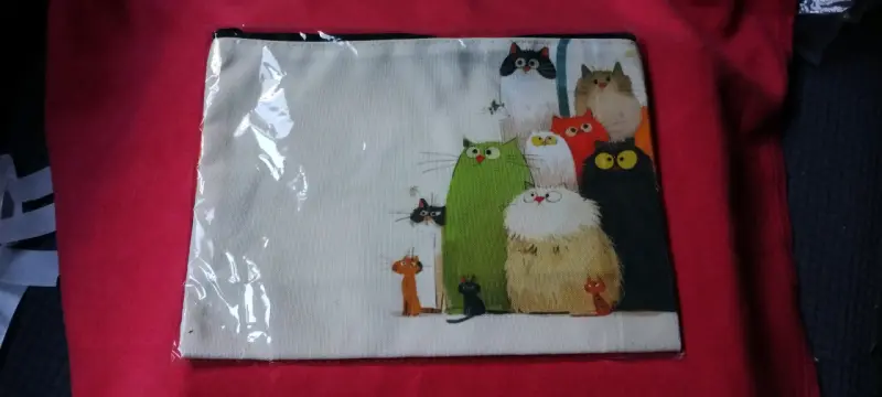 Estuches con diseño de gatos coloridos - 3