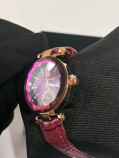 Reloj de Mujer Poedagar Morado con Correa de Cuero - miniatura 6