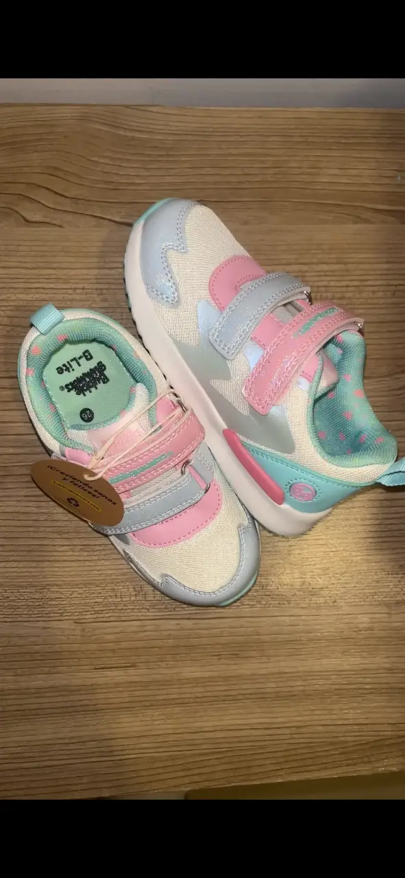 Zapatillas Bubblegummers para niña color rosa y ce - 2
