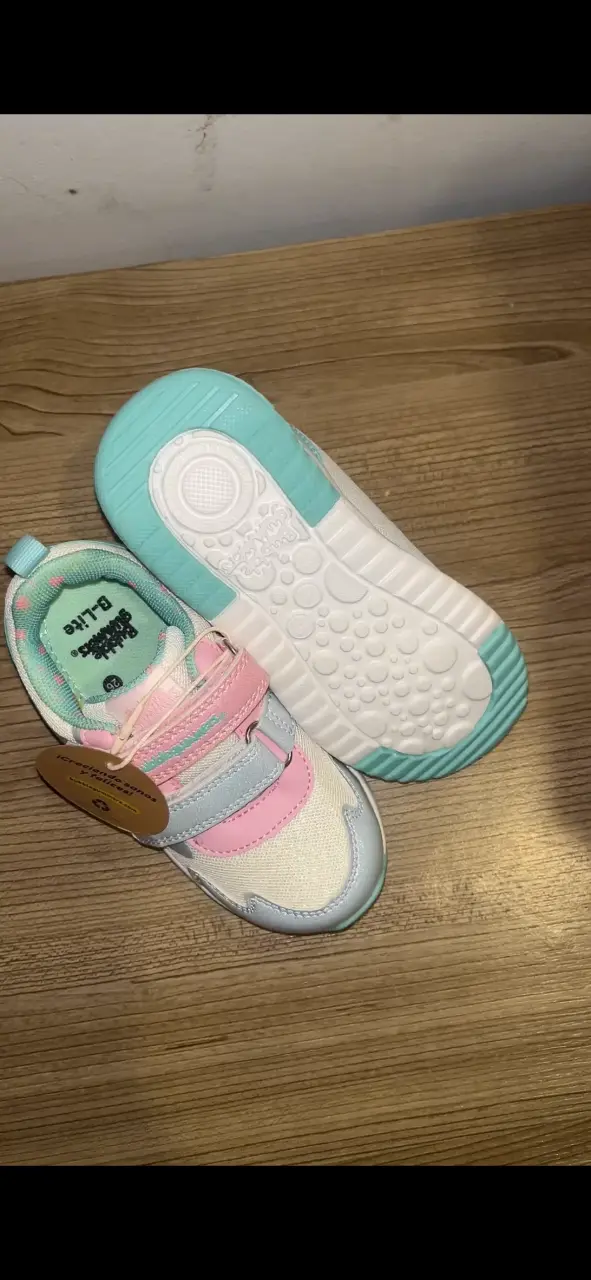 Zapatillas Bubblegummers para niña color rosa y ce - 3