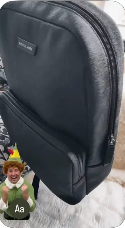 Mochila Michael Kors negra elegante - miniatura 5