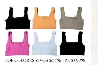 Pack de tops de algodón en colores vivos - miniatura 2