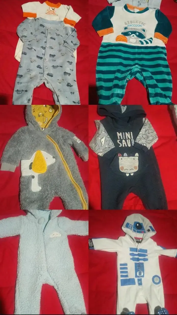 Lote de ropa para bebé con enteritos y pantalones - 2