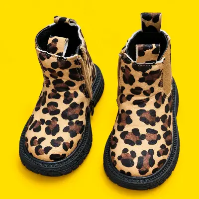 Botines infantiles con estampado animal print - miniatura 1