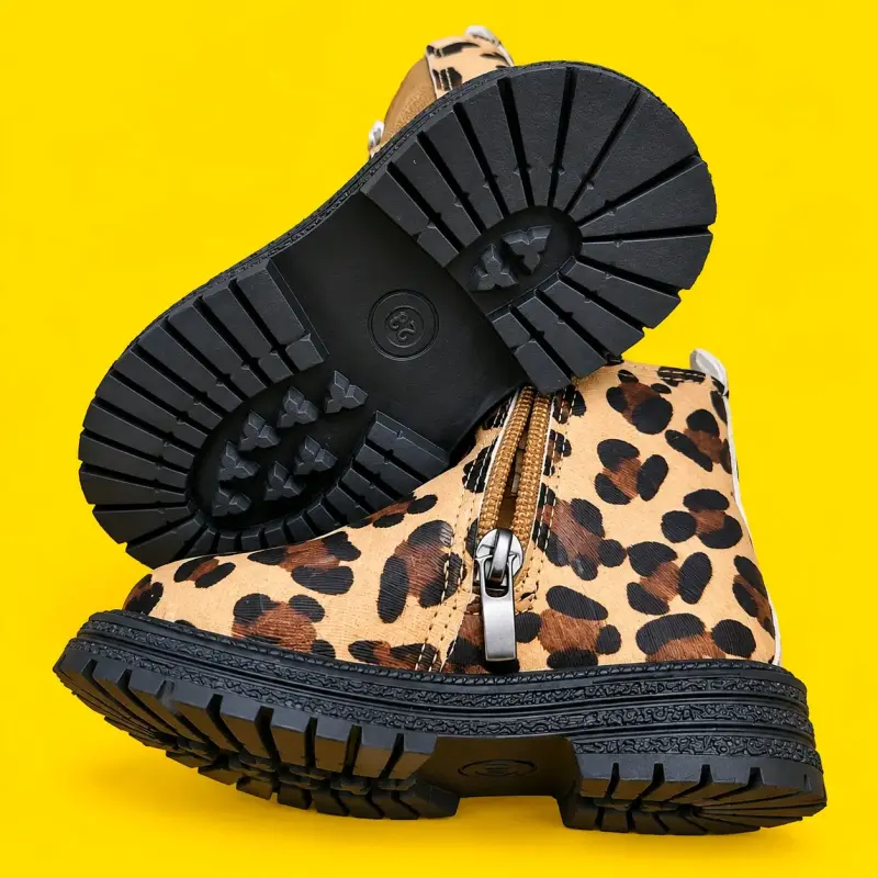 Botines infantiles con estampado animal print - 2